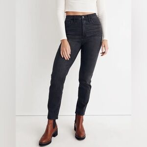 NWT Madewell High-Rise Slim Straight Jeans in Richgrove Wash